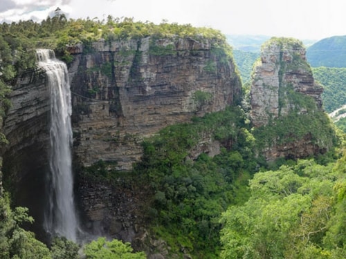A waterfall in South Africa